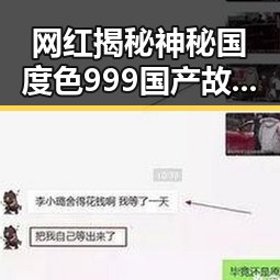 网红揭秘神秘国度色999国产故事背后的奇幻之旅