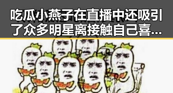 吃瓜小燕子在直播中还吸引了众多明星离接触自己喜欢的明星成为风向标